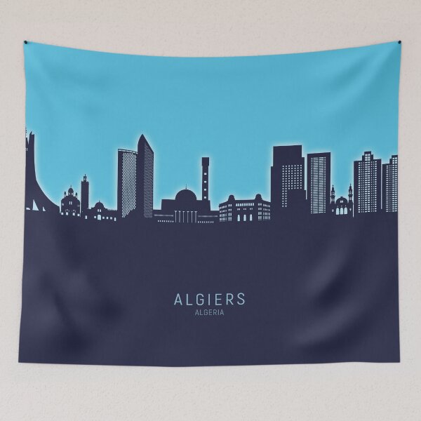 Item preview, Algiers Algeria Skyline designed and sold by ArtPrints.