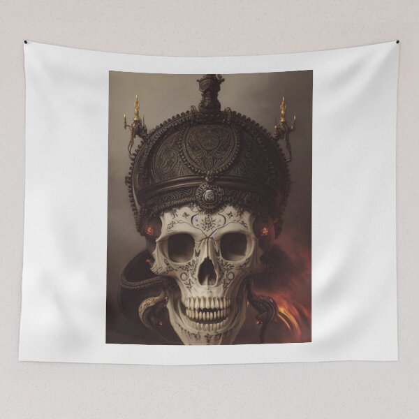 Item preview, Etched Skull designed and sold by CherryBlack.