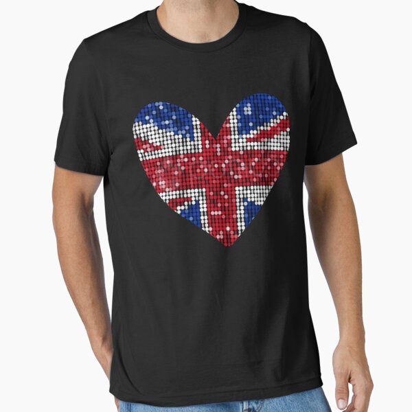 Item preview, union jack glitter Essential T-Shirt designed and sold by TobHatfield.