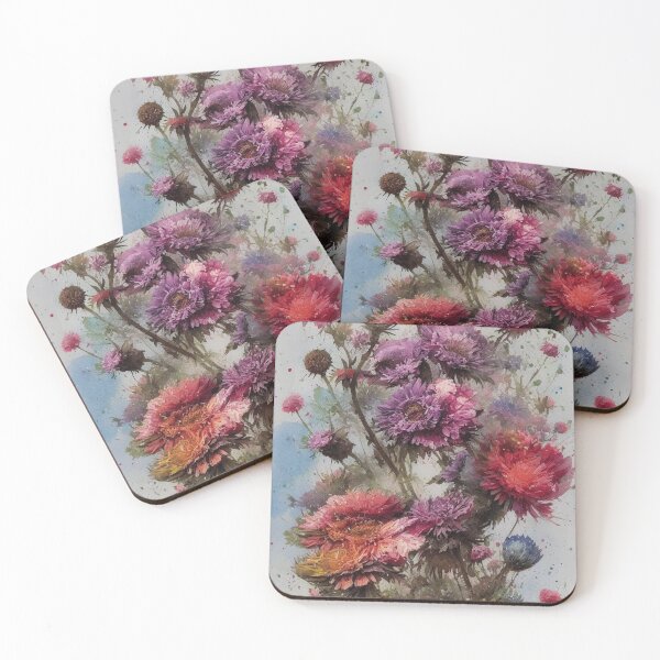 Item preview, Watercolor Flower Bouquet - Diverse Colors and Flower Types	 designed and sold by Bookwyrm-Bazaar.