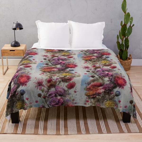 Item preview, Watercolor Flower Bouquet - Diverse Colors and Flower Types	 designed and sold by Bookwyrm-Bazaar.