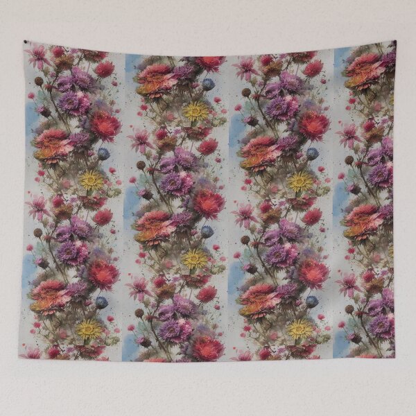 Item preview, Watercolor Flower Bouquet - Diverse Colors and Flower Types	 designed and sold by Bookwyrm-Bazaar.