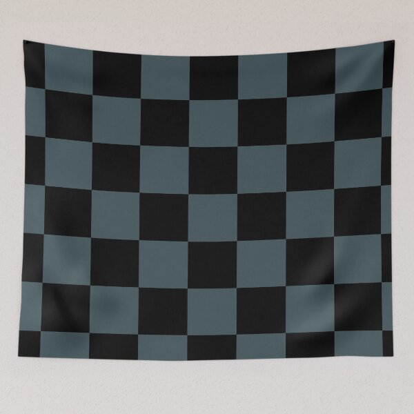 Item preview, Dark Blue Black Checkerboard Pattern Pairs Valspar 2023 COTY Everglade Deck 5011-3 designed and sold by ColorOfTheYears.