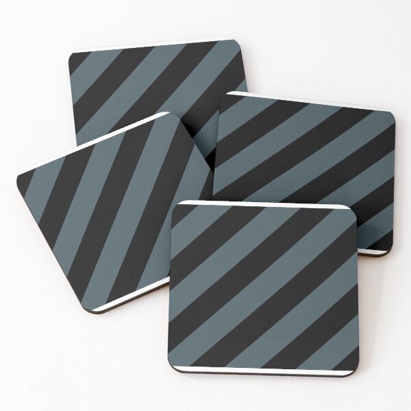 Item preview, Dark Blue Black Classic Diagonal Stripe Pattern Pairs Valspar 2023 COTY Everglade Deck 5011-3 designed and sold by ColorOfTheYears.