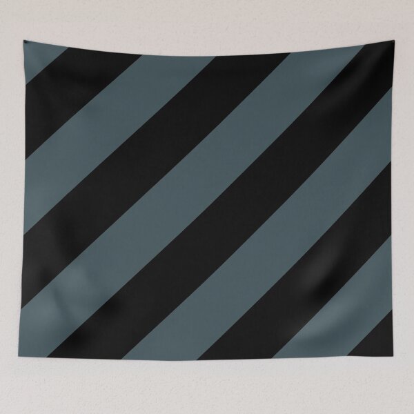 Item preview, Dark Blue Black Classic Diagonal Stripe Pattern Pairs Valspar 2023 COTY Everglade Deck 5011-3 designed and sold by ColorOfTheYears.