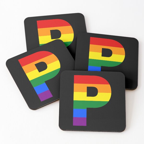 Item preview, Pride Rainbow Initial Letter P Name Customized designed and sold by prideXrainbow.