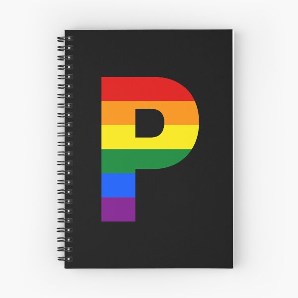 Item preview, Pride Rainbow Initial Letter P Name Customized designed and sold by prideXrainbow.