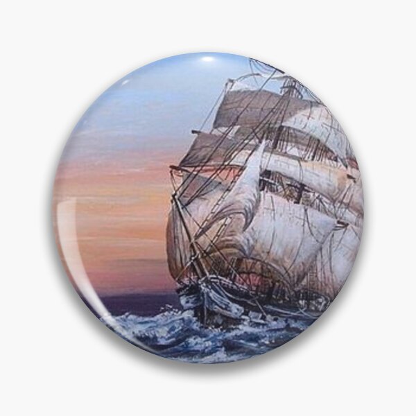 Item preview, SQUARE RIGGED SAILING SHIP AT SEA designed and sold by Mackenzie Moulton International Artist .