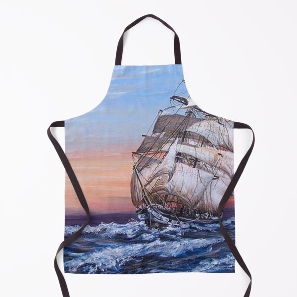 Item preview, SQUARE RIGGED SAILING SHIP AT SEA designed and sold by Mackenzie Moulton International Artist .
