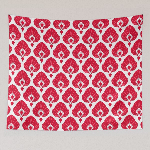 Item preview, Art Deco Style Asian Fan Pattern designed and sold by MakeitMelo.