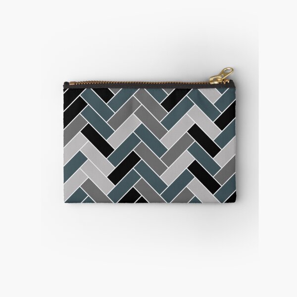 Item preview, Dark Blue Black Gray Herringbone Pattern Pairs Valspar 2023 COTY Everglade Deck 5011-3 designed and sold by ColorOfTheYears.