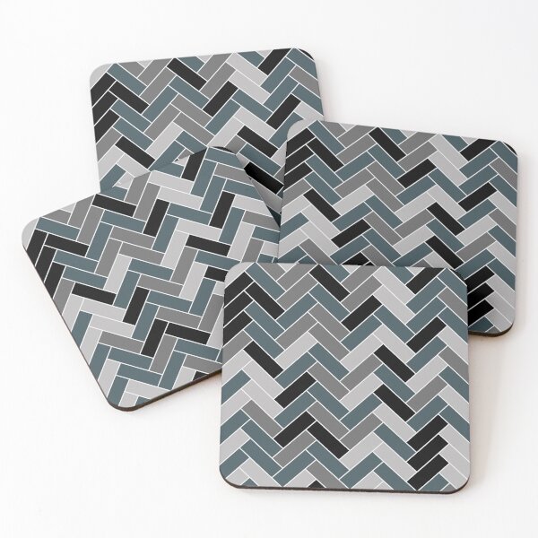 Item preview, Dark Blue Black Gray Herringbone Pattern Pairs Valspar 2023 COTY Everglade Deck 5011-3 designed and sold by ColorOfTheYears.