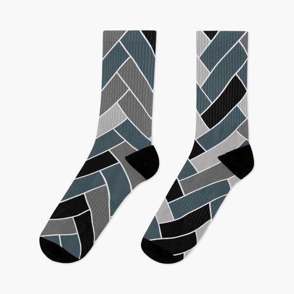 Item preview, Dark Blue Black Gray Herringbone Pattern Pairs Valspar 2023 COTY Everglade Deck 5011-3 designed and sold by ColorOfTheYears.