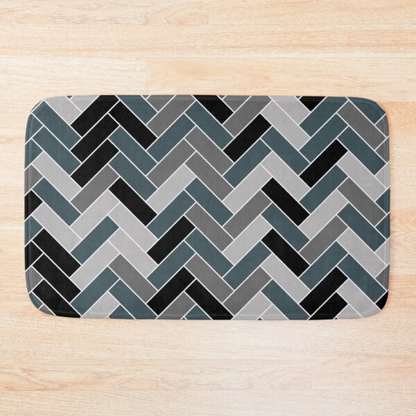 Item preview, Dark Blue Black Gray Herringbone Pattern Pairs Valspar 2023 COTY Everglade Deck 5011-3 designed and sold by ColorOfTheYears.