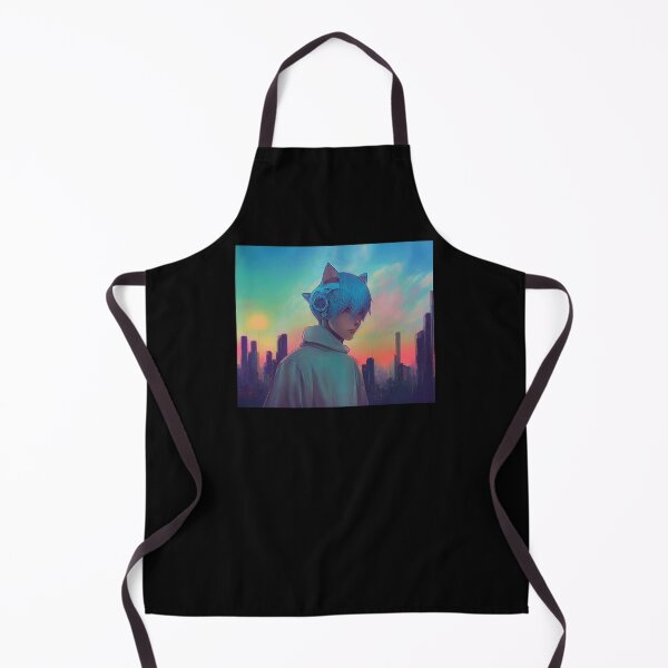 Item preview, Futuristic anime CatBoy gifts for manga lovers designed and sold by Mobius Spot Collective.