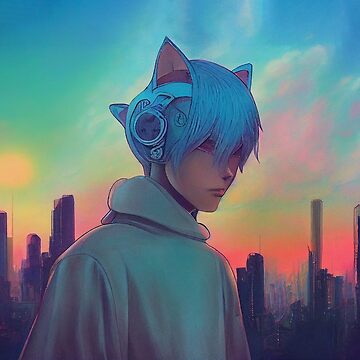 Futuristic anime CatBoy gifts for manga lovers Kids T-Shirt for Sale by  MobiusSpot