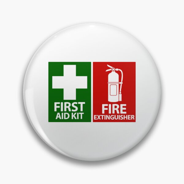 Item preview, Fire Extinguisher First Aid kit Sign Green White Red designed and sold by richter74.