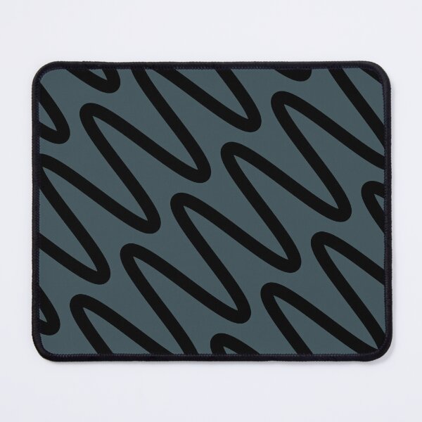 Item preview, Dark Blue Black Minimal Diagonal Zigzag Stripe Pattern Pairs Valspar 2023 COTY Everglade Deck 5011-3 designed and sold by ColorOfTheYears.