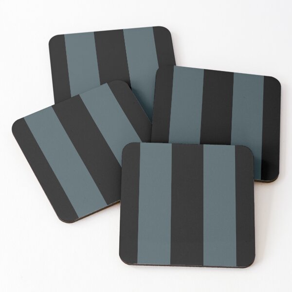Item preview, Dark Blue Black Minimal Vertical Stripe Pattern Pairs Valspar 2023 COTY Everglade Deck 5011-3 designed and sold by ColorOfTheYears.