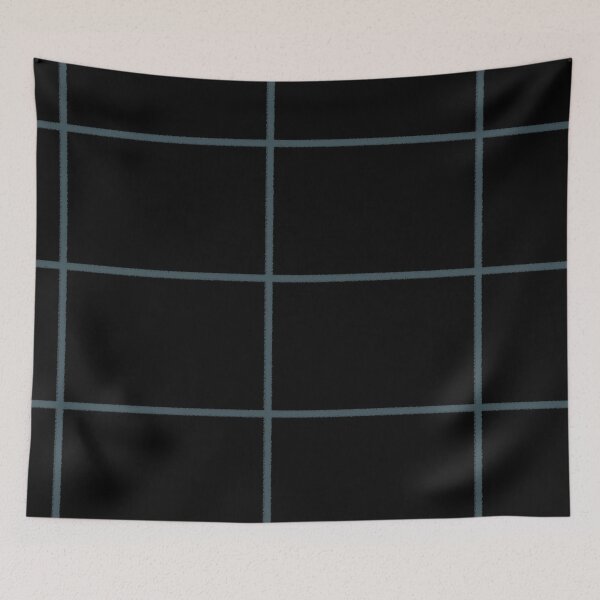 Item preview, Dark Blue Black Tile Grid Check Pattern Pairs Valspar 2023 COTY Everglade Deck 5011-3 designed and sold by ColorOfTheYears.