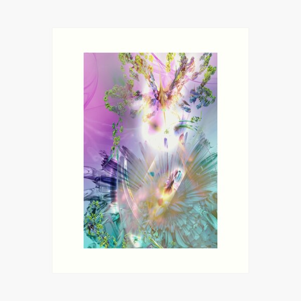 Crystal entity - a spirit of light Art Print
