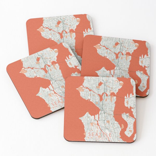 Item preview, Seattle City Map of Washington, USA - Bohemian designed and sold by deMAP.