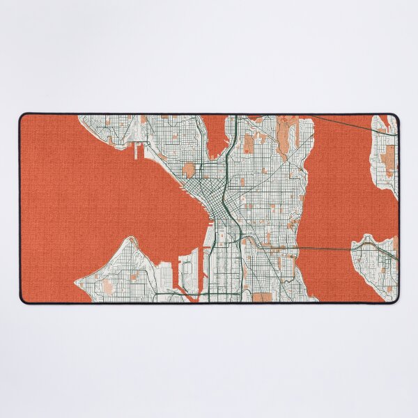Item preview, Seattle City Map of Washington, USA - Bohemian designed and sold by deMAP.