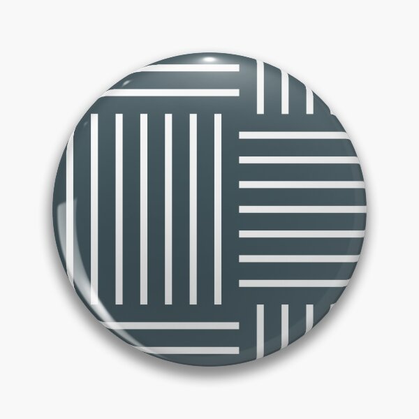 Item preview, Dark Blue White Abstract Stripe Geometric Pattern Pairs Valspar 2023 COTY Everglade Deck 5011-3 designed and sold by ColorOfTheYears.