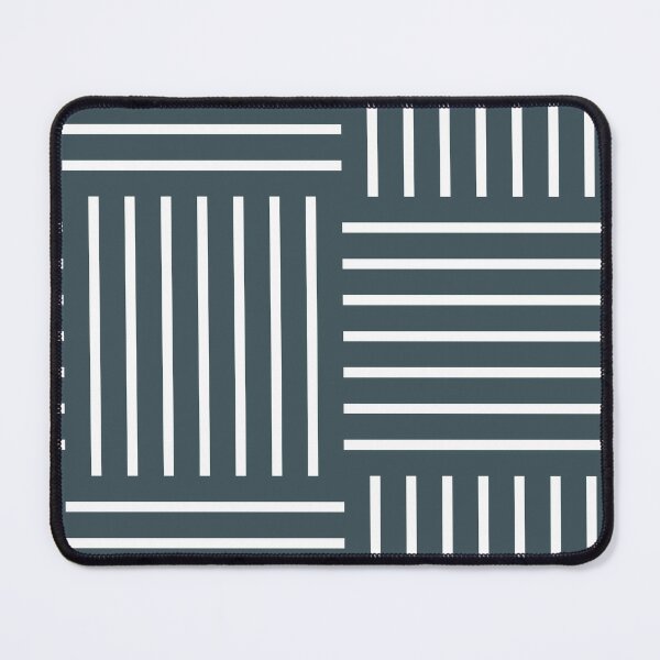 Item preview, Dark Blue White Abstract Stripe Geometric Pattern Pairs Valspar 2023 COTY Everglade Deck 5011-3 designed and sold by ColorOfTheYears.