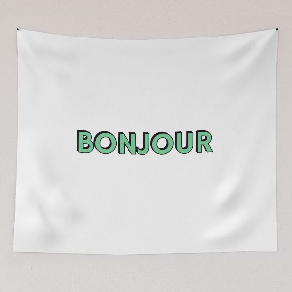 Item preview, BONJOUR - French for good day, good morning designed and sold by Inspirationmotivation.