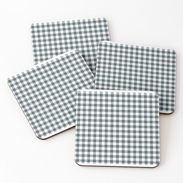 Item preview, Dark Blue White Buffalo Plaid Checkerboard Pattern Pairs Valspar 2023 COTY Everglade Deck 5011-3 designed and sold by ColorOfTheYears.