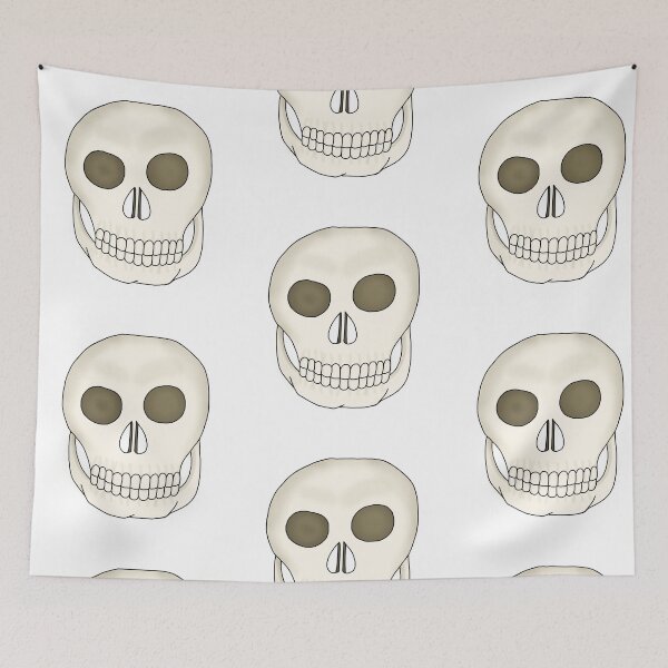 Item preview, Skull on white  designed and sold by Encie-Designs.