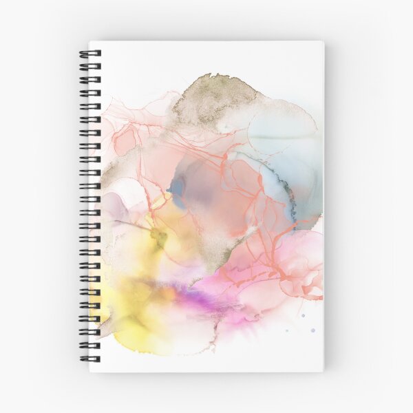 Aperçu de l'œuvre Motif aquarelle vibrant accrocheur rose, violet, orange, or, bleu et marron créée et vendue par HappyVibesAlert.