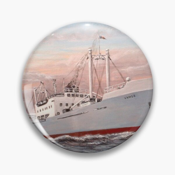 Item preview, CARGO SHIP VAMOS AT SEA designed and sold by Mackenzie Moulton International Artist .