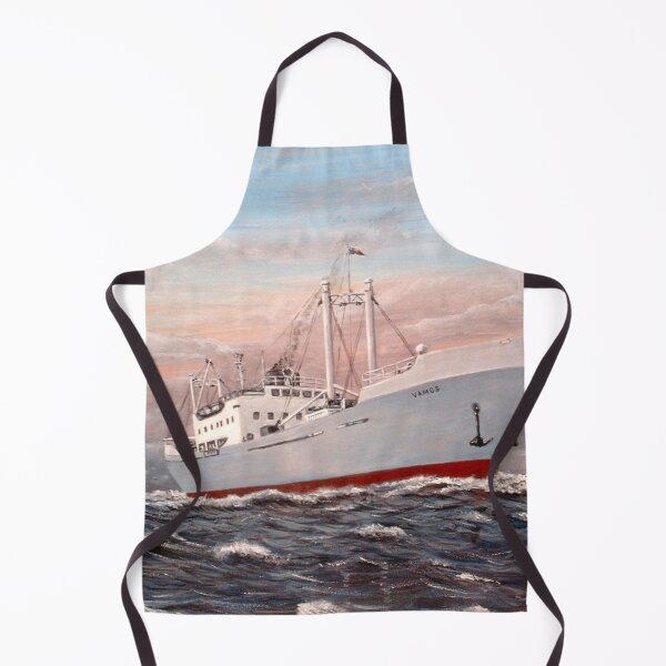 Item preview, CARGO SHIP VAMOS AT SEA designed and sold by Mackenzie Moulton International Artist .