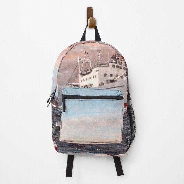 Item preview, CARGO SHIP VAMOS AT SEA designed and sold by Mackenzie Moulton International Artist .