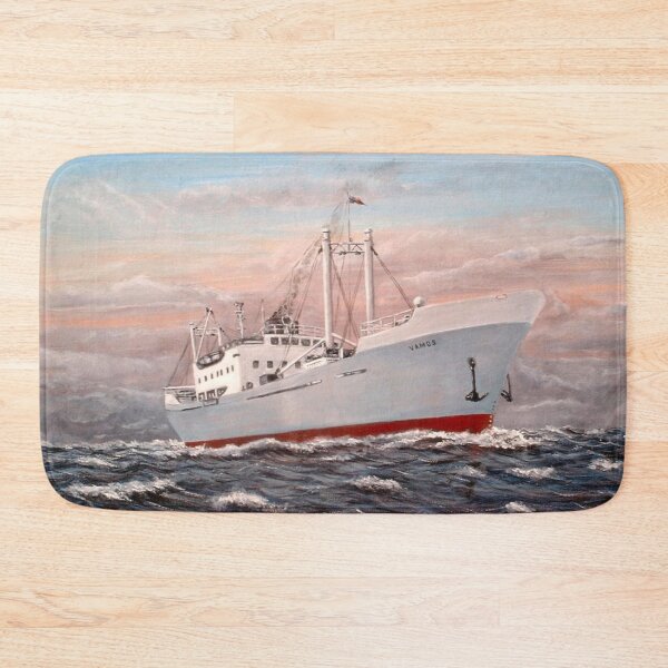 Item preview, CARGO SHIP VAMOS AT SEA designed and sold by Mackenzie Moulton International Artist .