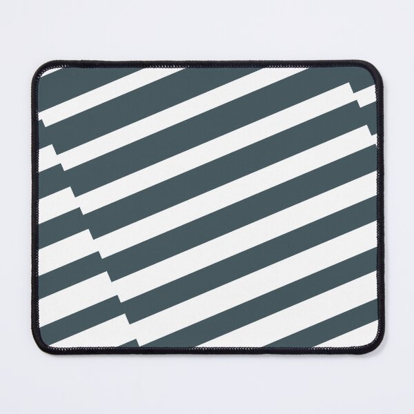Item preview, Dark Blue White Diagonal Offset Stripe Pattern Pairs Valspar 2023 COTY Everglade Deck 5011-3 designed and sold by ColorOfTheYears.