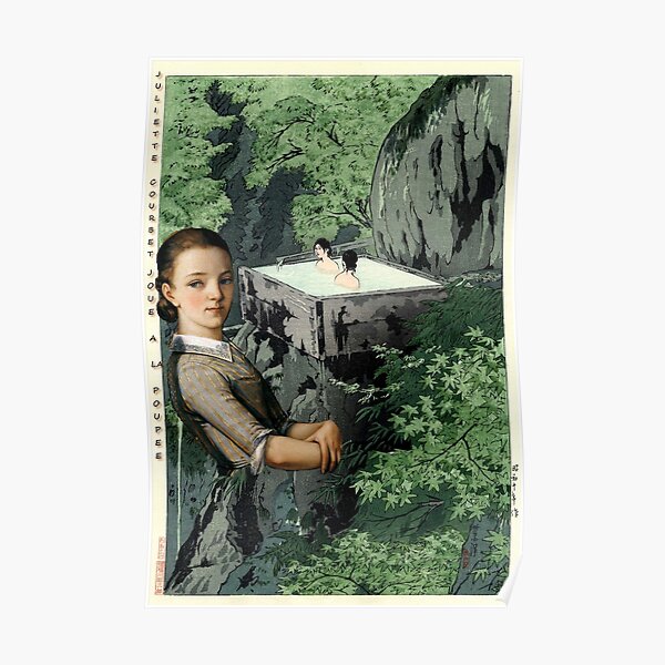 Juliette Courbet joue à la poupée Poster