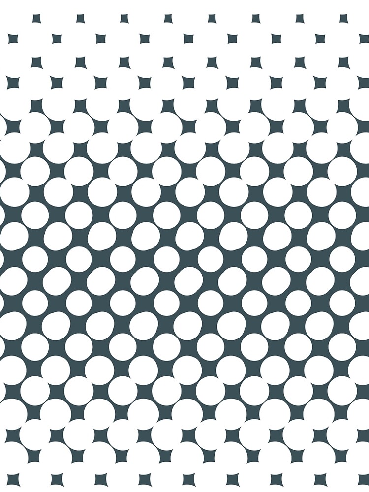 Aperçu 5 sur 5. Robe trapèze avec l'œuvre Dark Blue White Halftone Abstract Polka Dot Pattern Pairs Valspar 2023 COTY Everglade Deck 5011-3 créée et vendue par ColorOfTheYears.