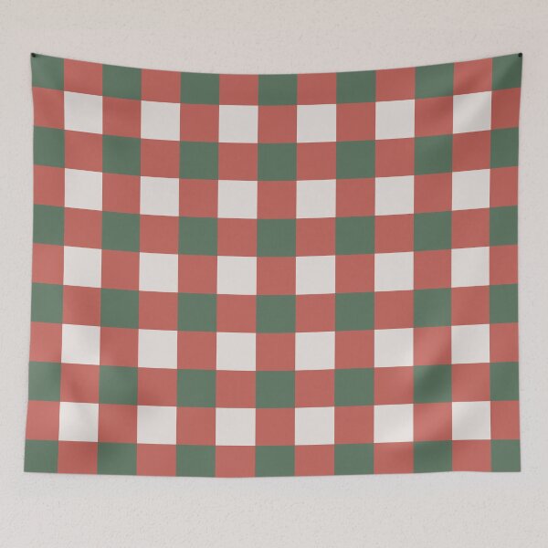 Item preview, Boho Christmas buffalo plaid pattern designed and sold by Mirarima.