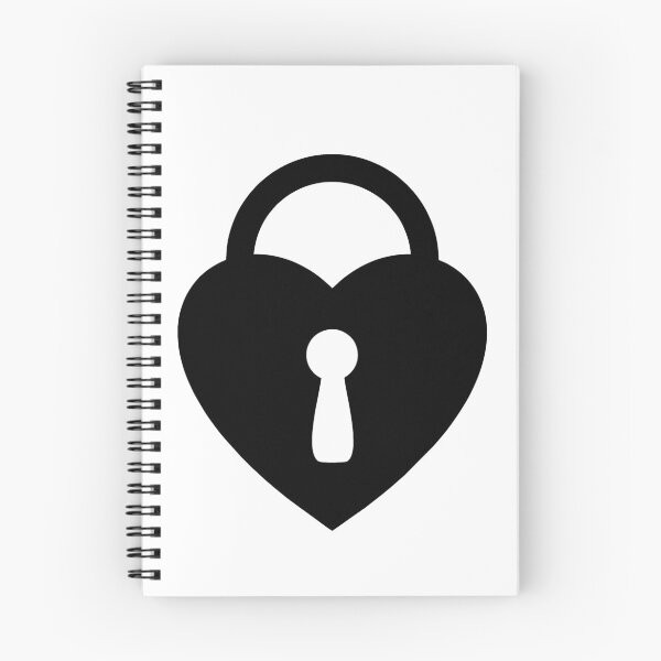 Item preview, Locked Heart - black designed and sold by XOOXOO.