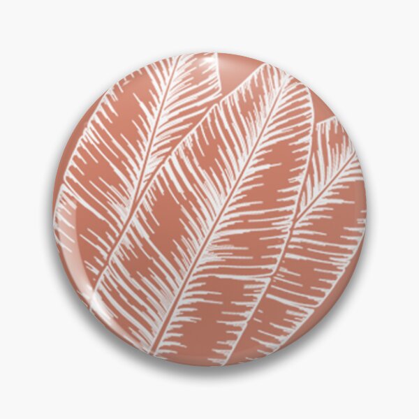 Artikelvorschau, Bananenblätter Boho Burnt Orange Tropical Plant Line Art Terrakotta entworfen und verkauft von AichaShopS.