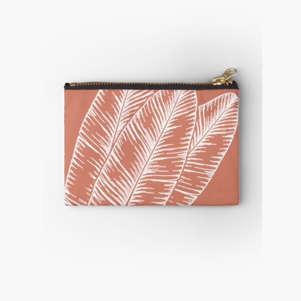 Item preview, Banana Leaves Boho Burnt Orange Tropical Plant Line Art Terracotta designed and sold by AichaShopS.