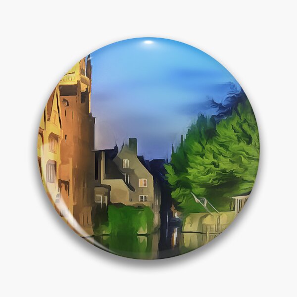 Item preview, Brugge Canal by Night (Painting) designed and sold by cmphotographs.