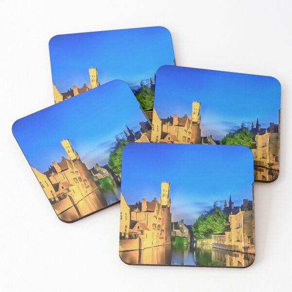 Item preview, Brugge Canal by Night (Painting) designed and sold by cmphotographs.