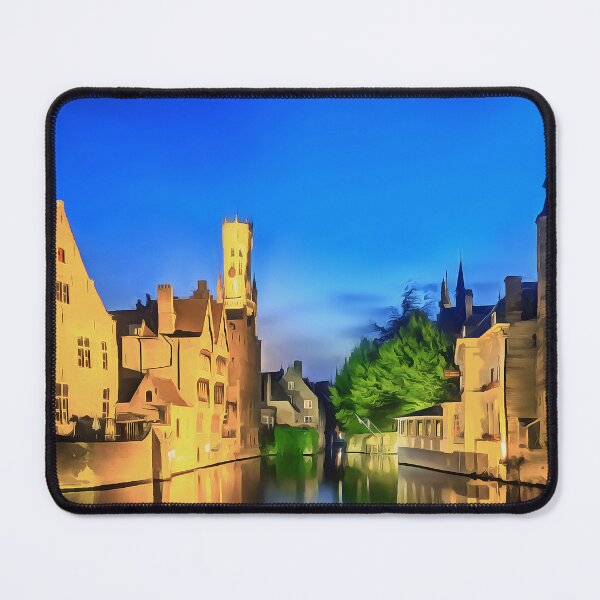 Item preview, Brugge Canal by Night (Painting) designed and sold by cmphotographs.