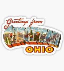 Greetings from Cincinnati, Ohio 1 Sticker