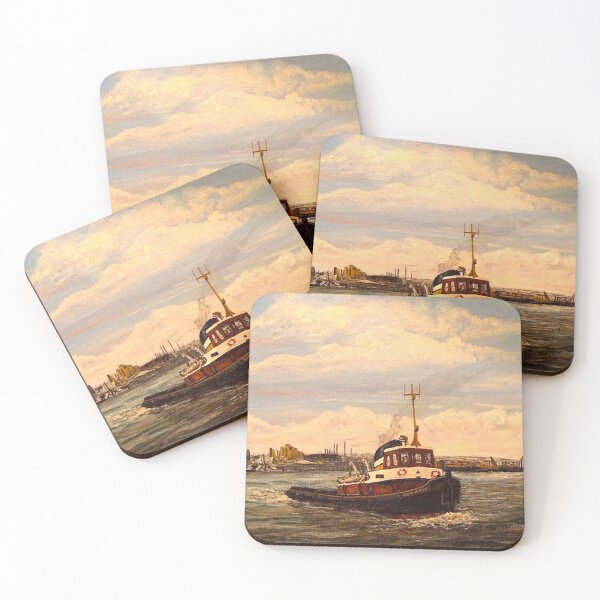 Item preview, SUN TUG AT BLACWALL POINT RIVER THAMES LONDON designed and sold by Mackenzie Moulton International Artist .