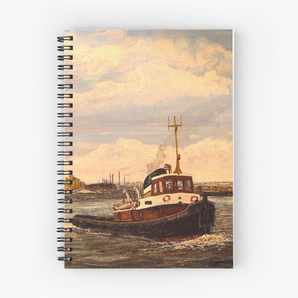 Item preview, SUN TUG AT BLACWALL POINT RIVER THAMES LONDON designed and sold by Mackenzie Moulton International Artist .